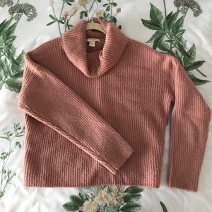 Knit sweater blush pink